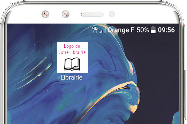 Page d'actualit� sur �cran d'accueil du smartphone