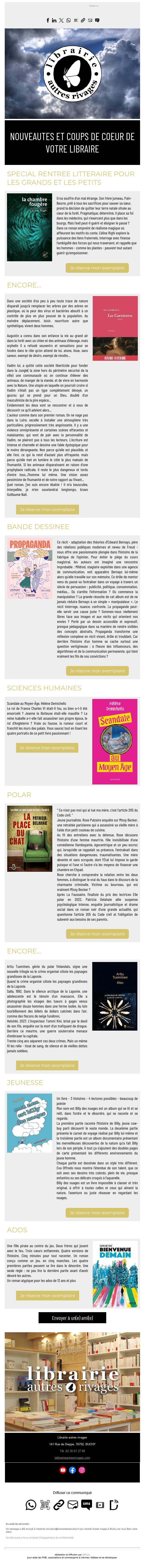 Exemple d'infolettre