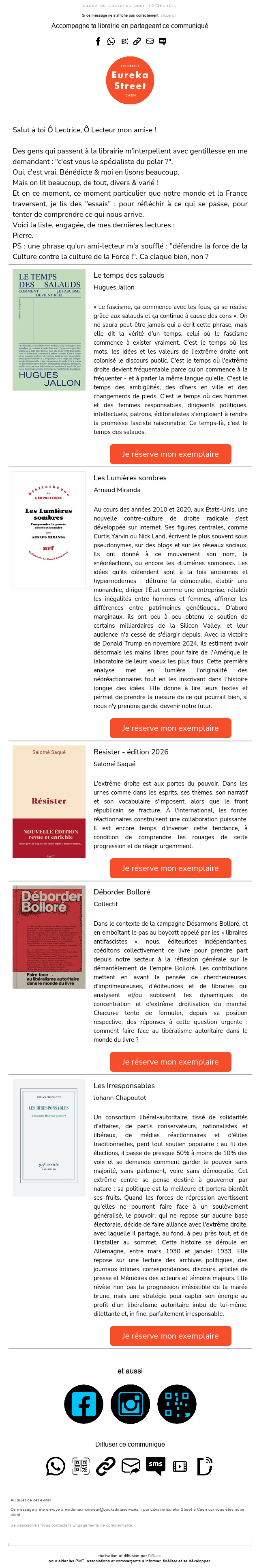 Exemple d'infolettre