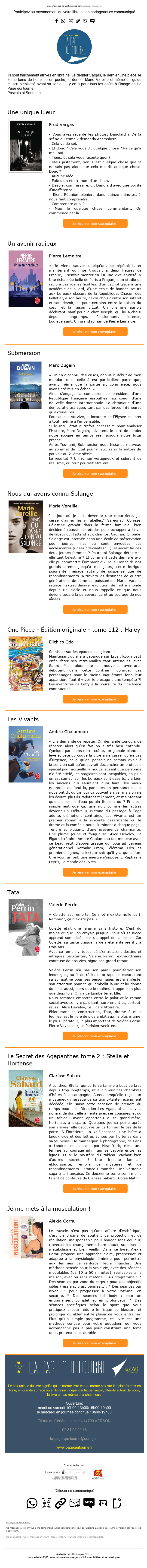 Exemple d'infolettre