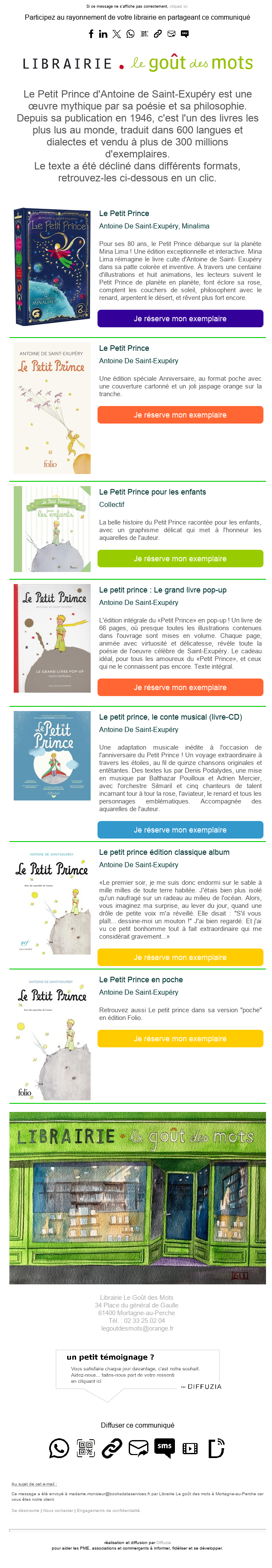 Exemple d'infolettre