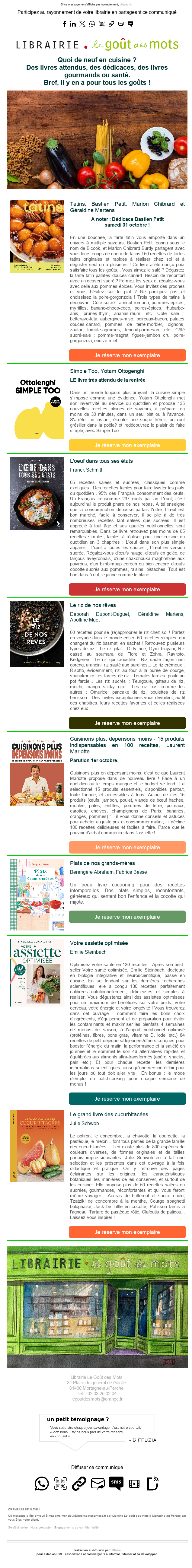 Exemple d'infolettre