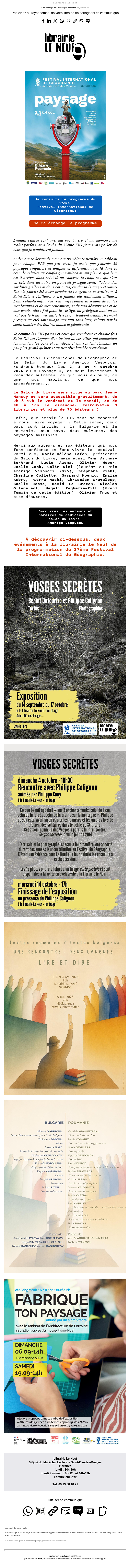 Exemple d'infolettre