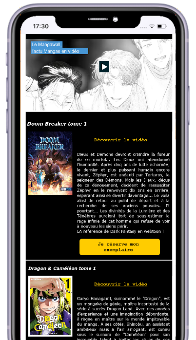 mod�le infolettre Mangas